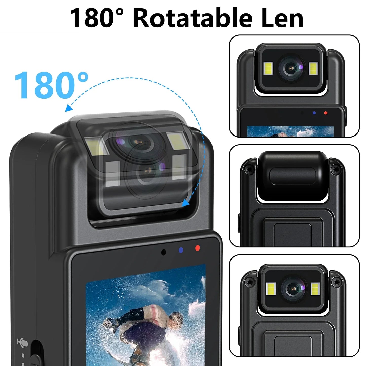 ViewTrack | Compact Bodycam with Loop Recording & Display