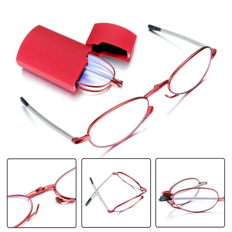 FoldGlass | Ultra-compact reading glasses with case