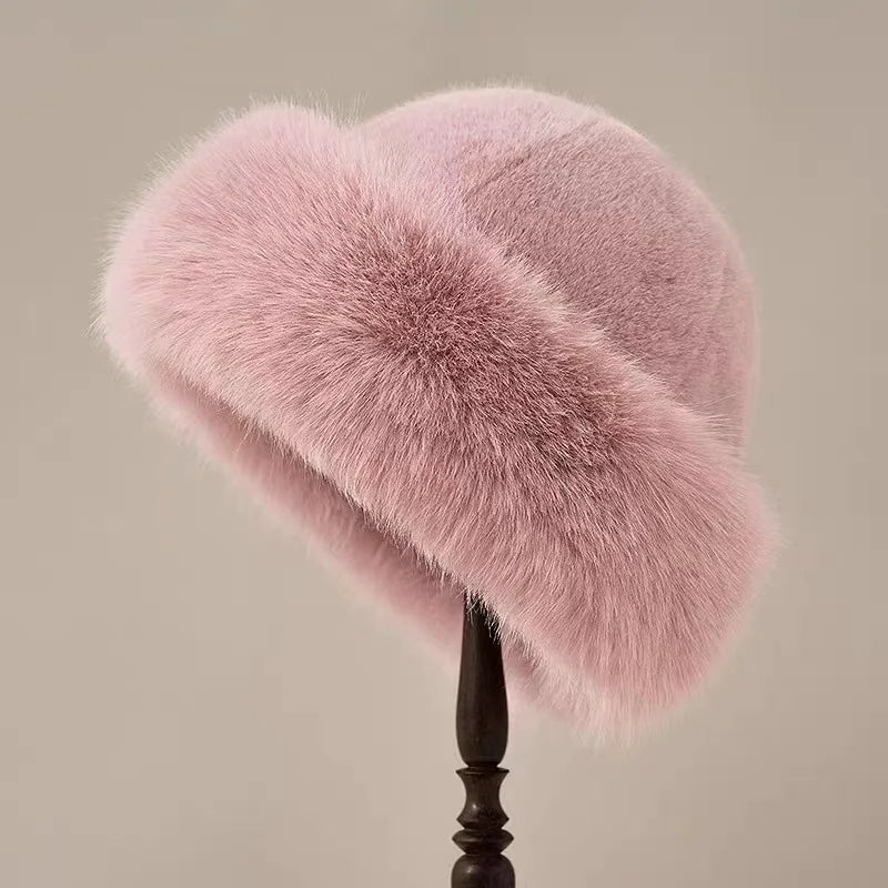 FurLuxe | Plush Fur Hat – Thick Warm Lining & Chic Winter Style