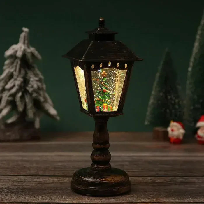 HolidayGlow | Christmas Snow Lantern – Battery Operated LED