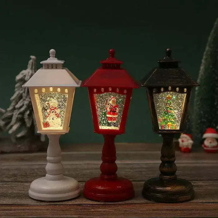 HolidayGlow | Christmas Snow Lantern – Battery Operated LED