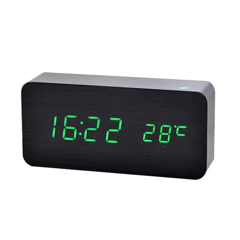QuietWood | Silent Design Clock made of Wood & Light