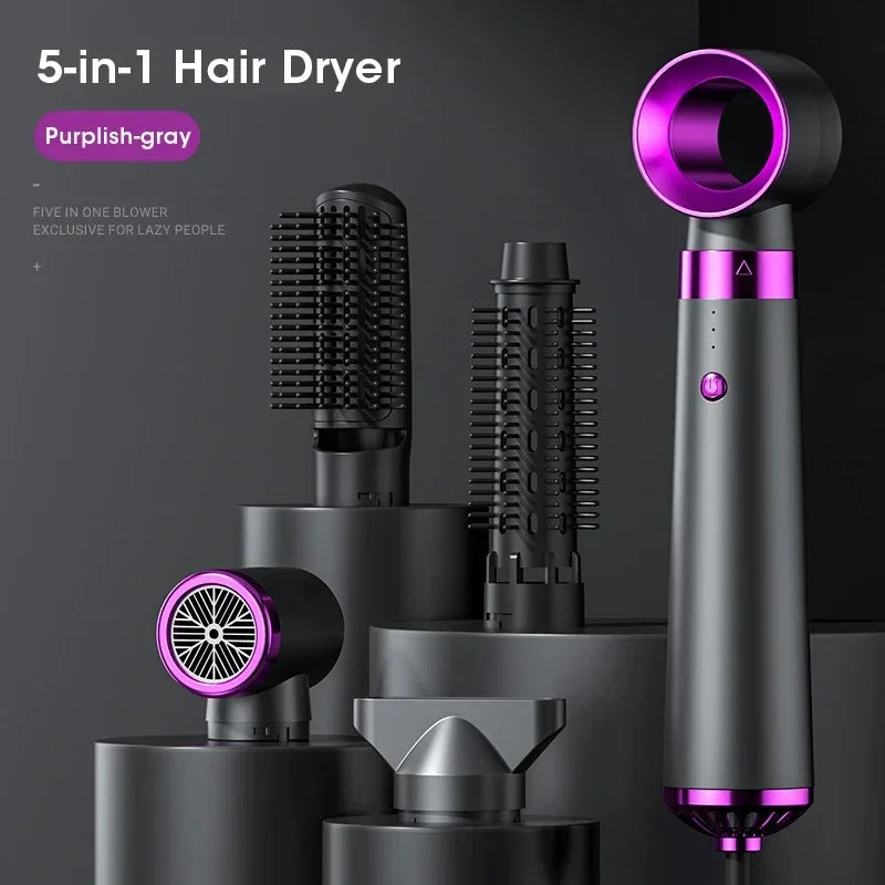 LuxeSwirl | Hair Straightener Brush, Curling Iron & Hair Dryer in One Device