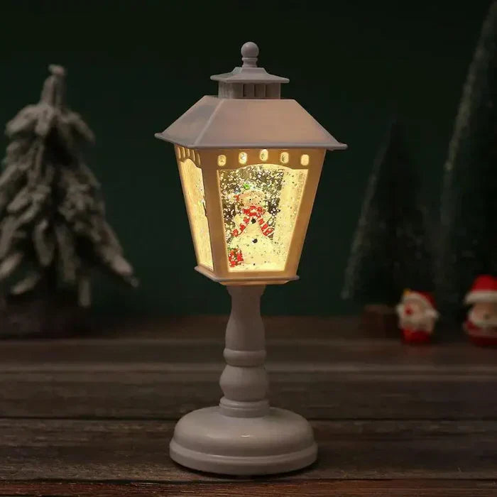 HolidayGlow | Christmas Snow Lantern – Battery Operated LED