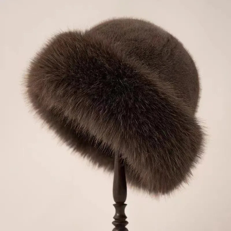 FurLuxe | Plush Fur Hat – Thick Warm Lining & Chic Winter Style