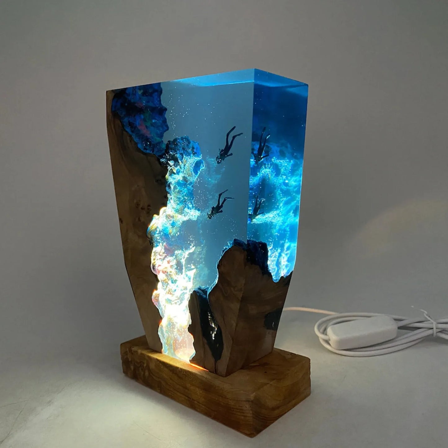 OceanShine | Rechargeable Epoxy Resin Table Lamp