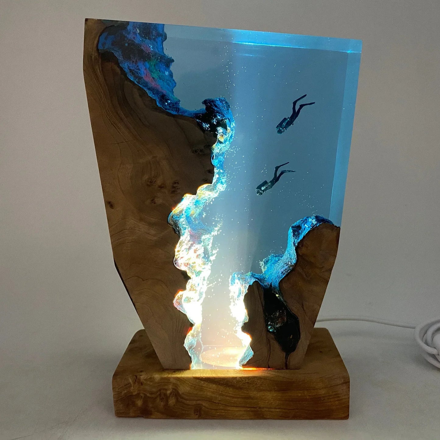 OceanShine | Rechargeable Epoxy Resin Table Lamp