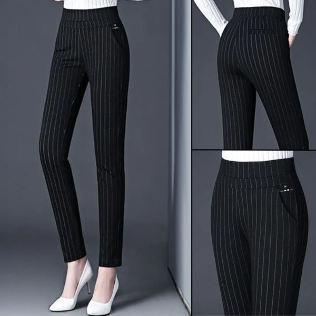 Couture-Moda - Women's High-Waisted Stretch Gym Leggings with Faux Pocket Detail-4