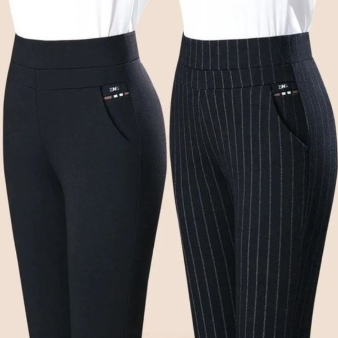 Couture-Moda - Women's High-Waisted Stretch Gym Leggings with Faux Pocket Detail-5