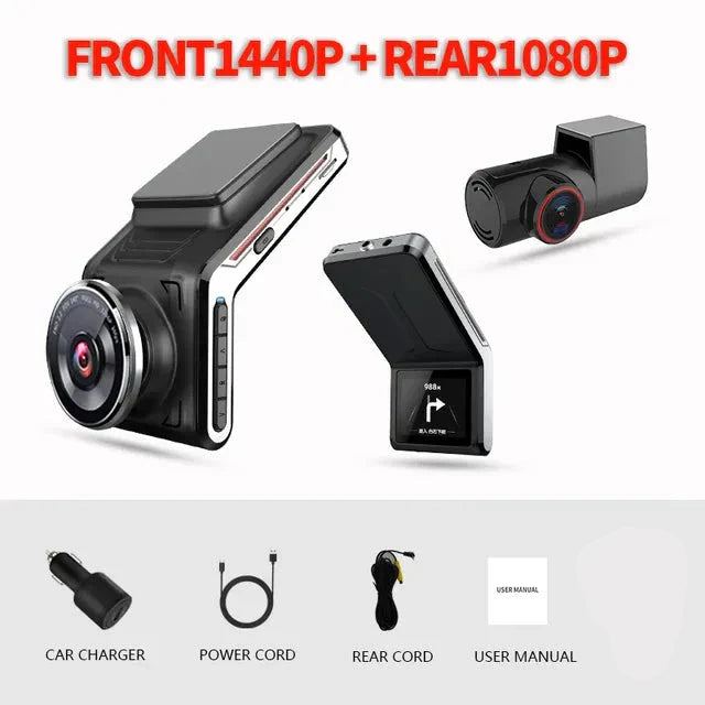 VisionRide | 4K Dash Cam with Front & Rear View