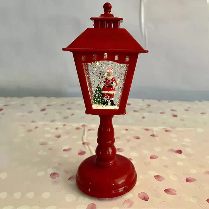 HolidayGlow | Christmas Snow Lantern – Battery Operated LED