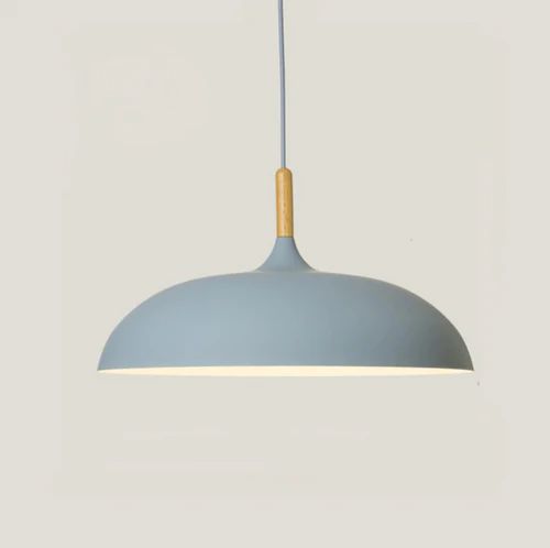 AlumiTone | Pendant Lights Made of Metal and Wood in Delicate Pastel Shades