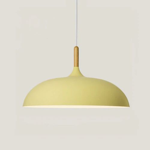 AlumiTone | Pendant Lights Made of Metal and Wood in Delicate Pastel Shades