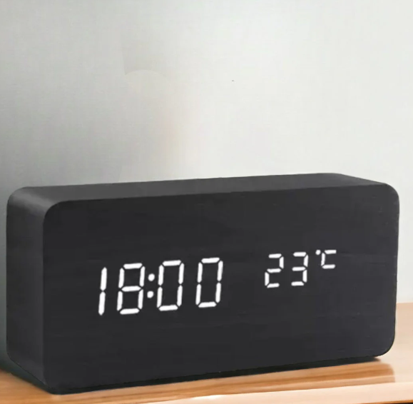 TimberLite | Minimalistic LED Wooden Clock with Style
