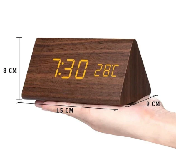 TimberLite | Minimalistic LED Wooden Clock with Style