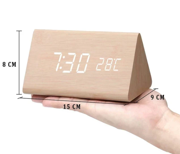 TimberLite | Minimalistic LED Wooden Clock with Style