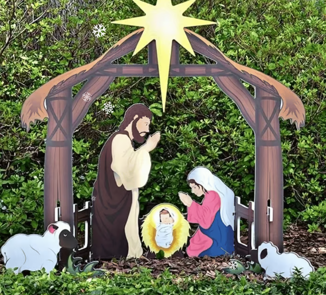 HolyLight | Nativity Scene Sign – Robust & Weather-Resistant