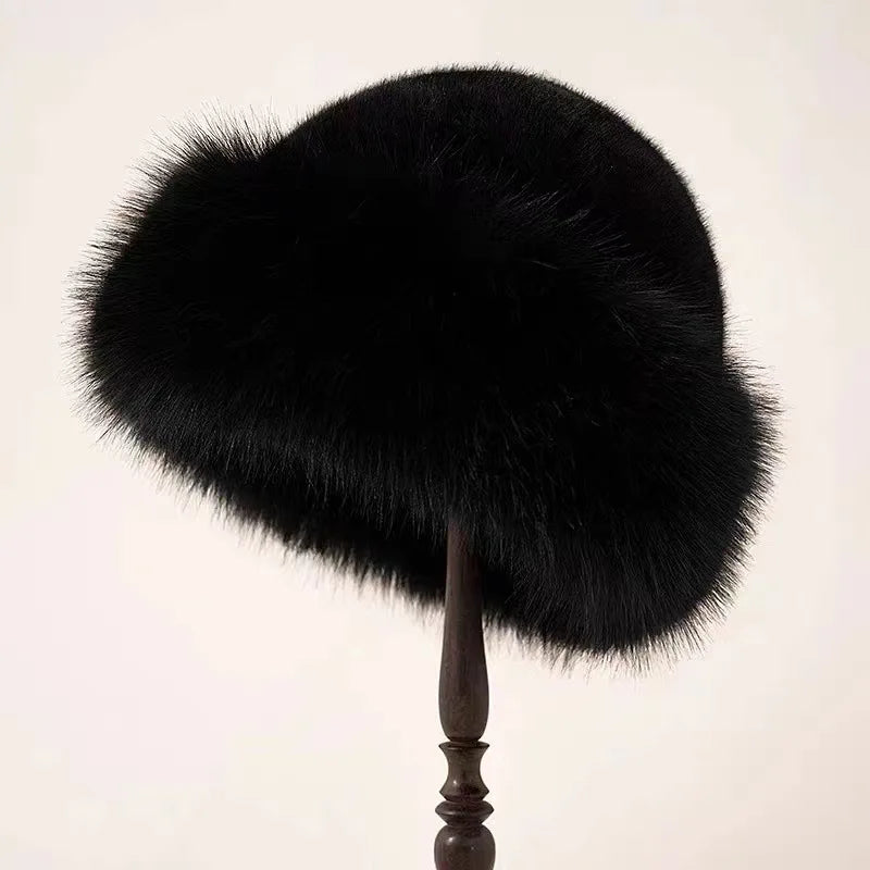 FurLuxe | Plush Fur Hat – Thick Warm Lining & Chic Winter Style