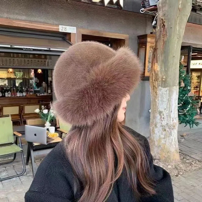 FurLuxe | Plush Fur Hat – Thick Warm Lining & Chic Winter Style