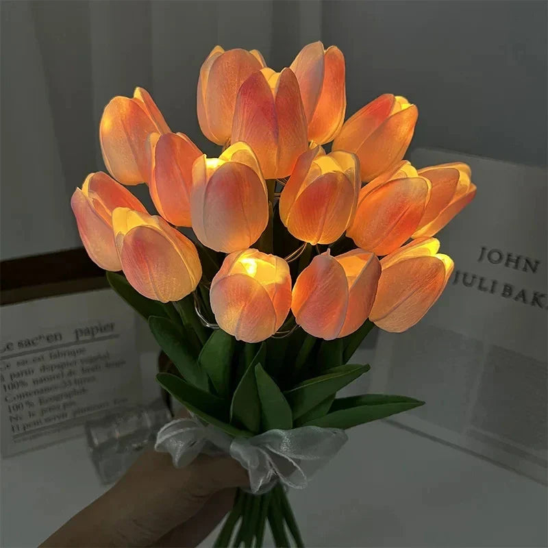 TulipGlow | LED Tulip Night Light – Portable & Warm Glow