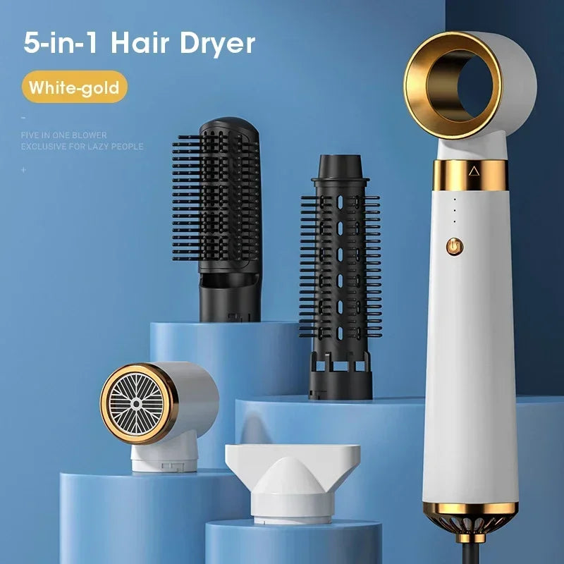 LuxeSwirl | Hair Straightener Brush, Curling Iron & Hair Dryer in One Device