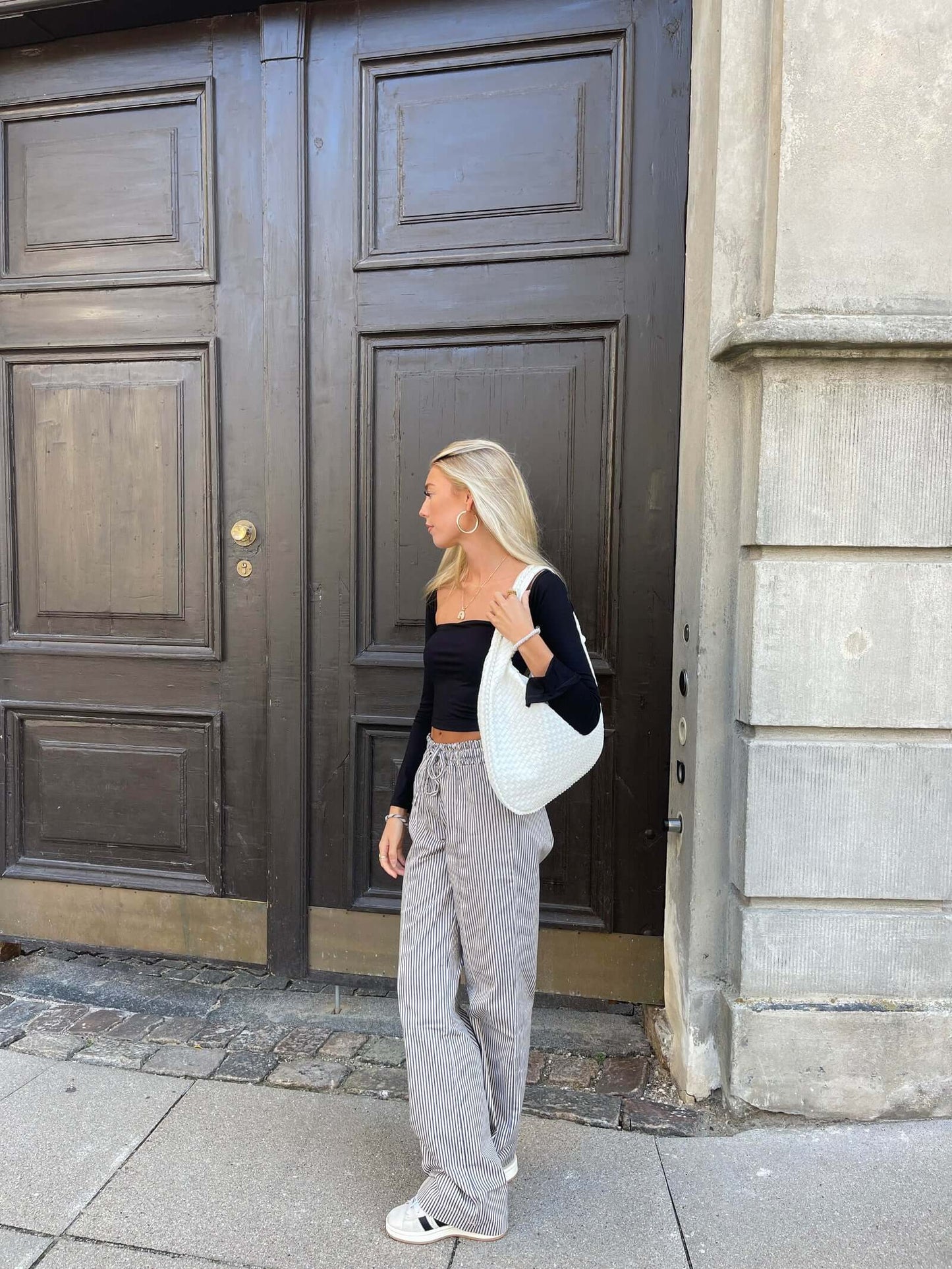 JackieWeave | Woven Crossbody Bag – Compact, Organised Interior