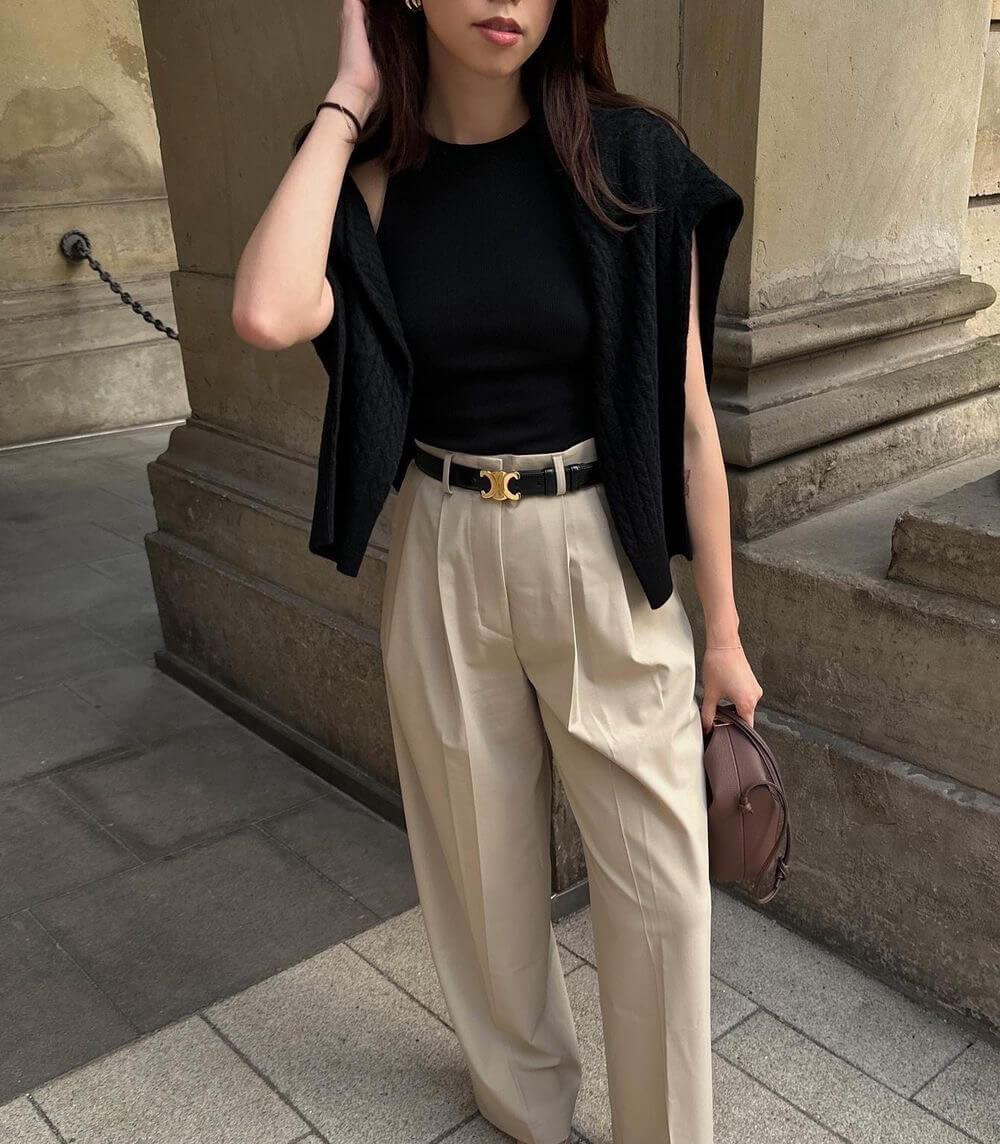 LuxStrap | Premium Leather Belt – Elegant Gold Accent & Durable