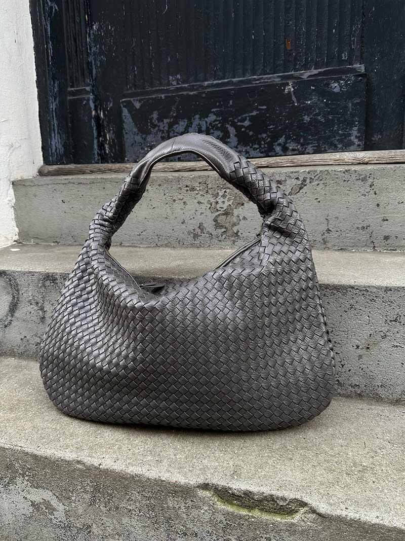 JackieWeave | Woven Crossbody Bag – Compact, Organised Interior
