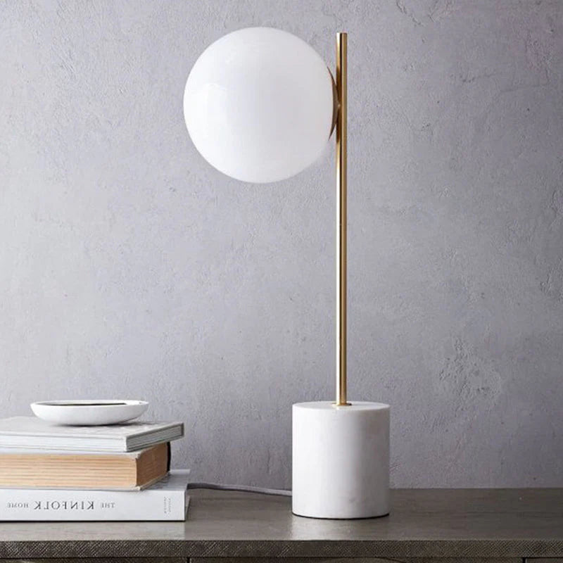 SphereBright | Minimalist Marble Table Lamp2