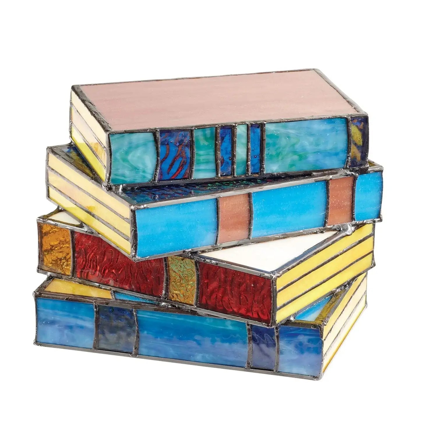 BrightStacks | Colorful Glass Bookshelf Lamp