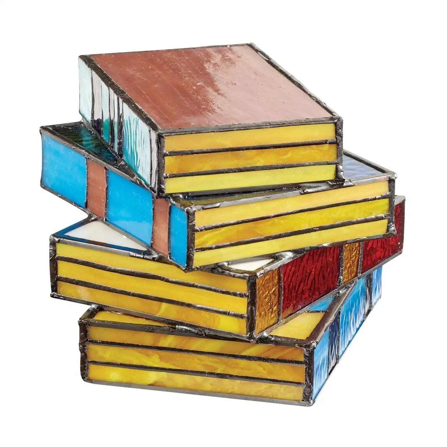 BrightStacks | Colorful Glass Bookshelf Lamp