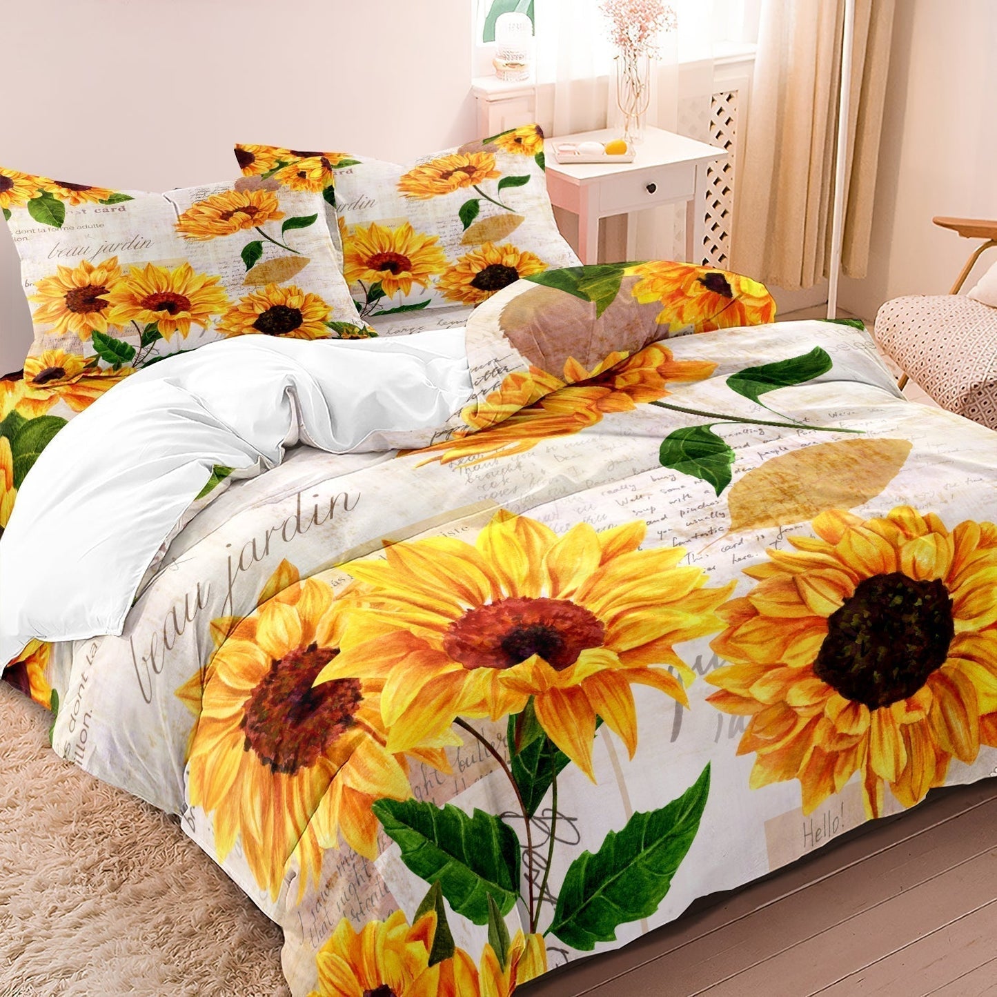 SunshineDreams | Brighten Up Your Bedroom with the Sunflower Duvet Cover2