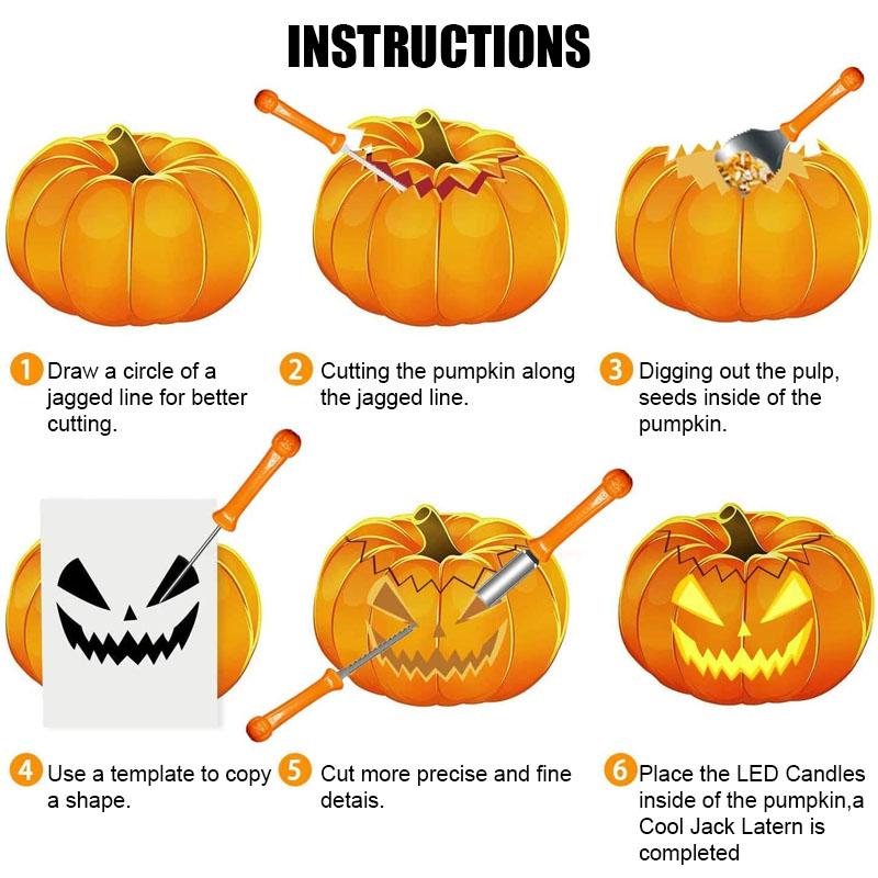 PumpkinPro | Pumpkin Carving Set Stainless Steel Tool Set
