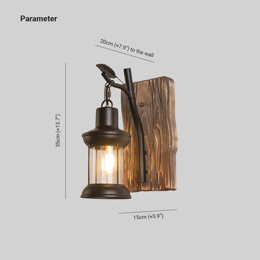 TimberFlame | Rustic Vintage Wall Light7