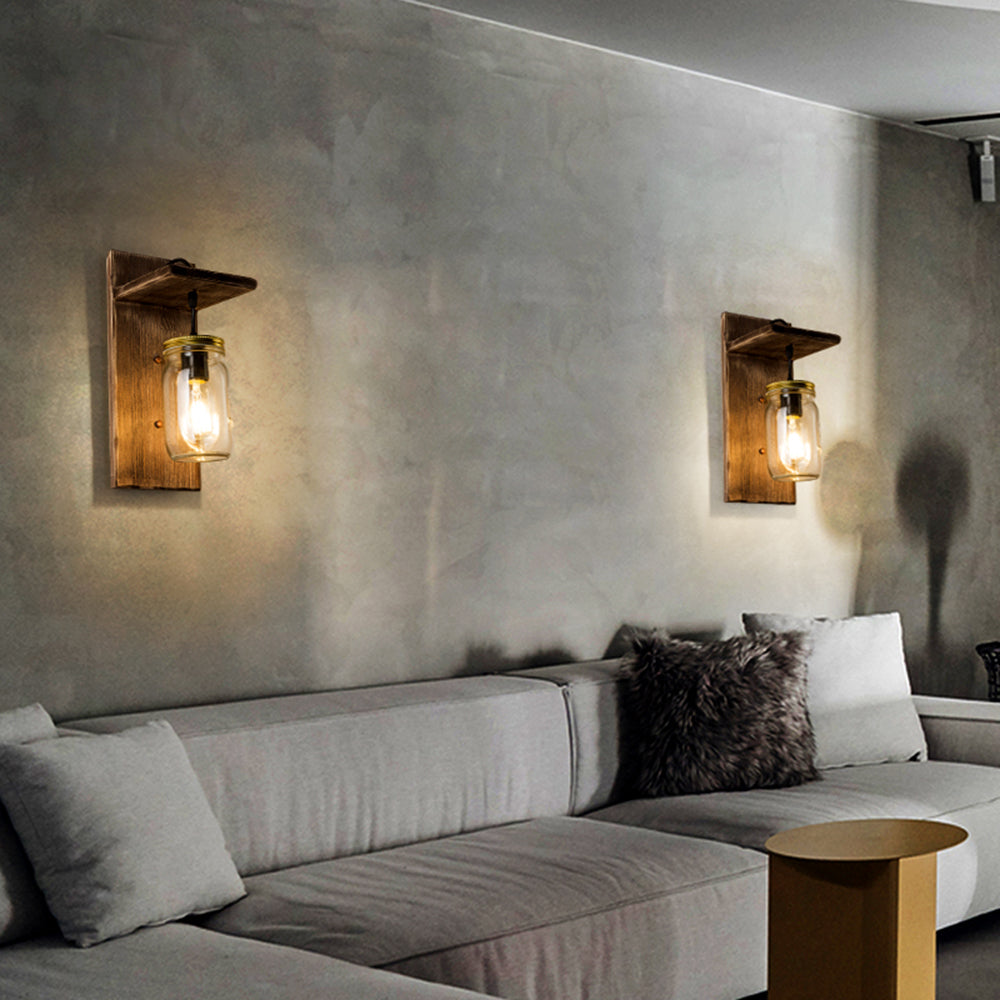 TimelessGlow | Rustic Jar Wall Light1