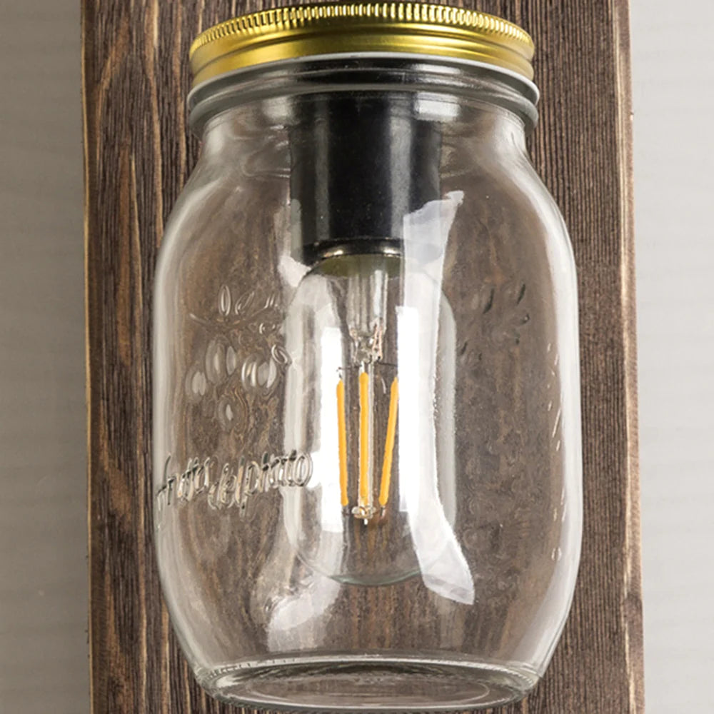 TimelessGlow | Rustic Jar Wall Light3