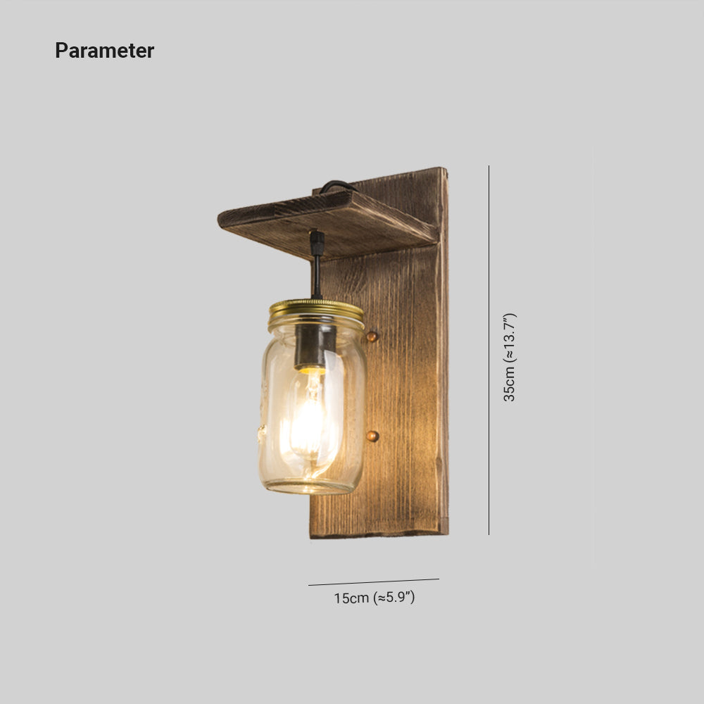 TimelessGlow | Rustic Jar Wall Light5