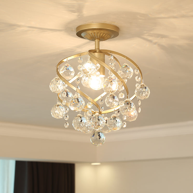 TwirlCrystal | Luminous Twisted Crystal Ceiling Light4