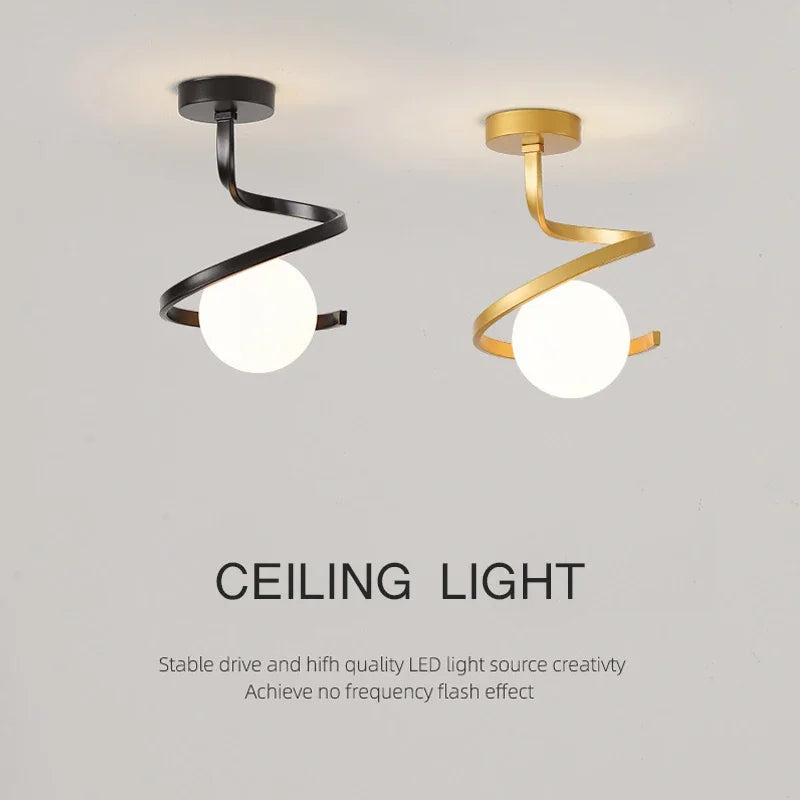 TwistShine | Luminous Spiral Ceiling Light4