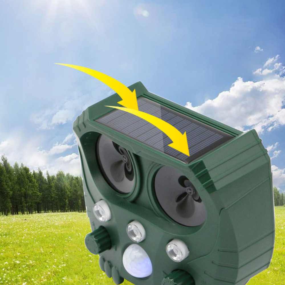 UltraSonic | Repellent Ultrasonic and Noise Sonar Deterrent for Cat, Fox, Rat, Squirrel and Dog