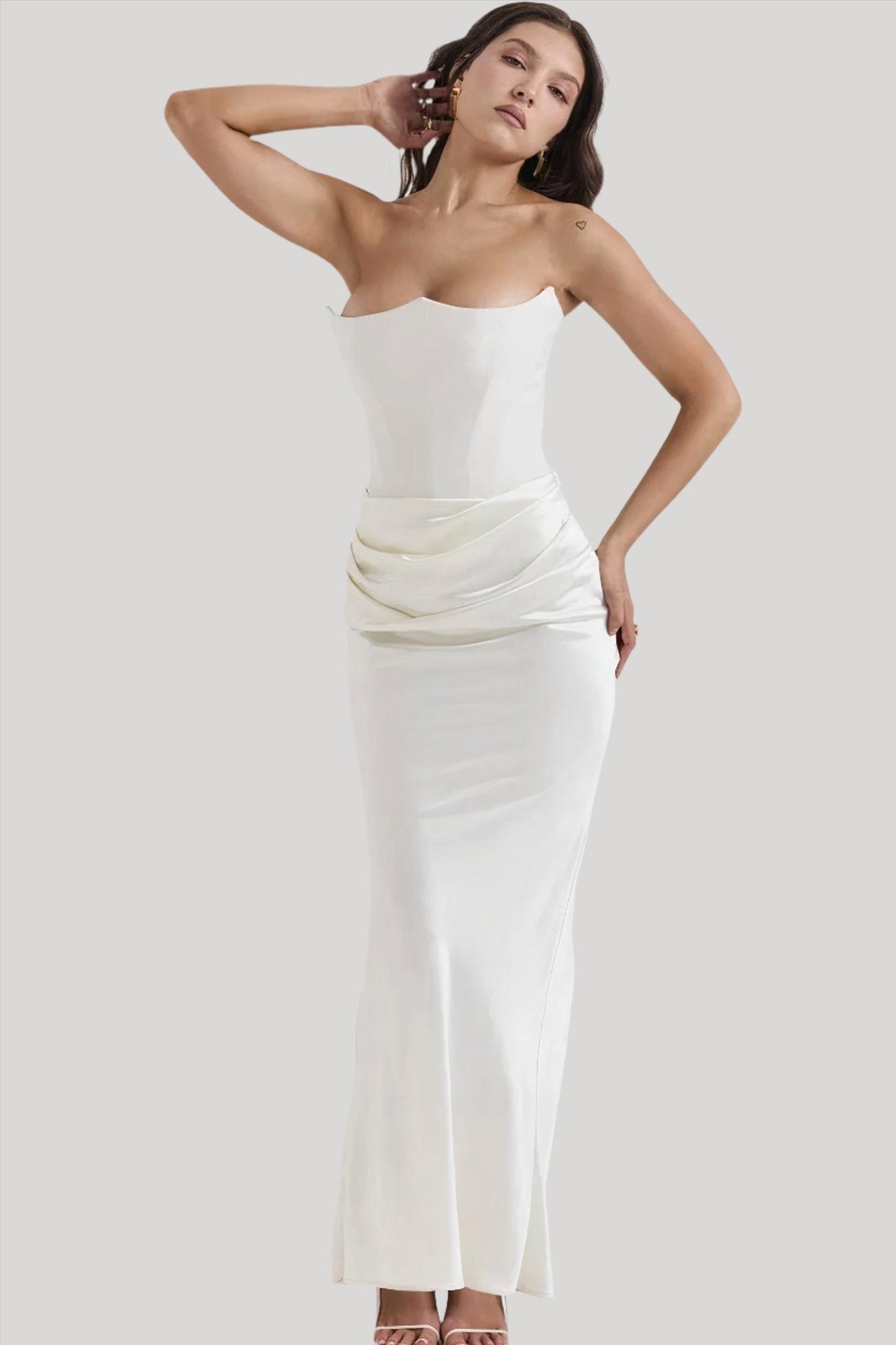 Selena | Graceful Strapless Maxi Dress | Women Fashion