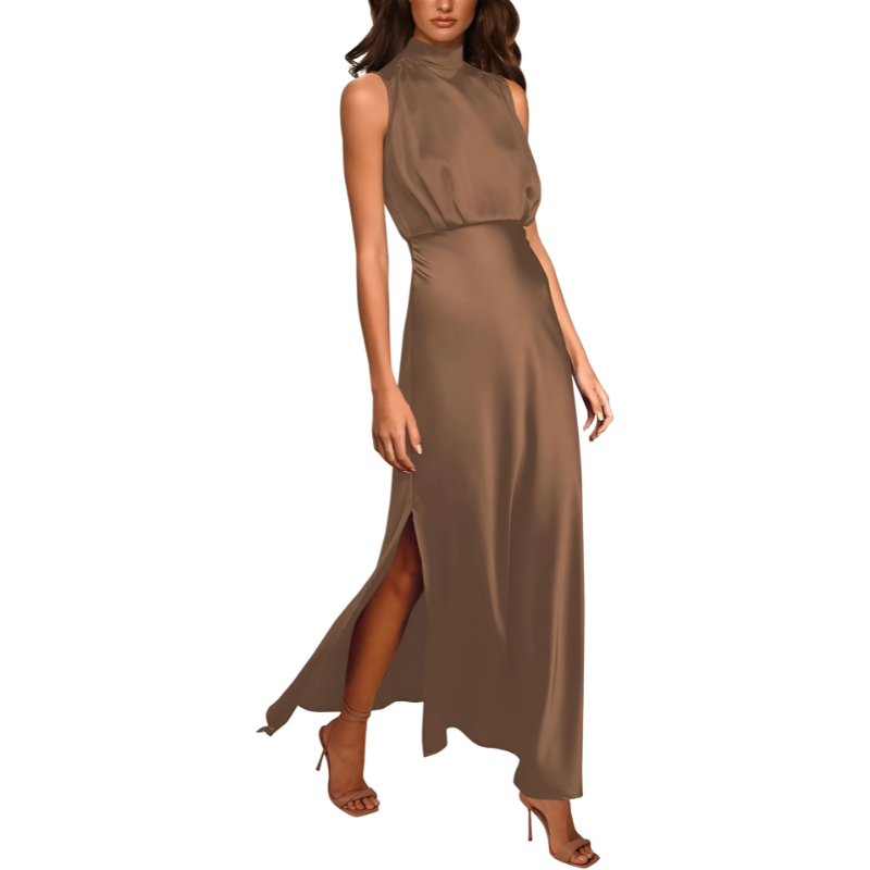 Amélie | Women's Maxi Dress – Elegant Halter Neckline for Formal Events-2