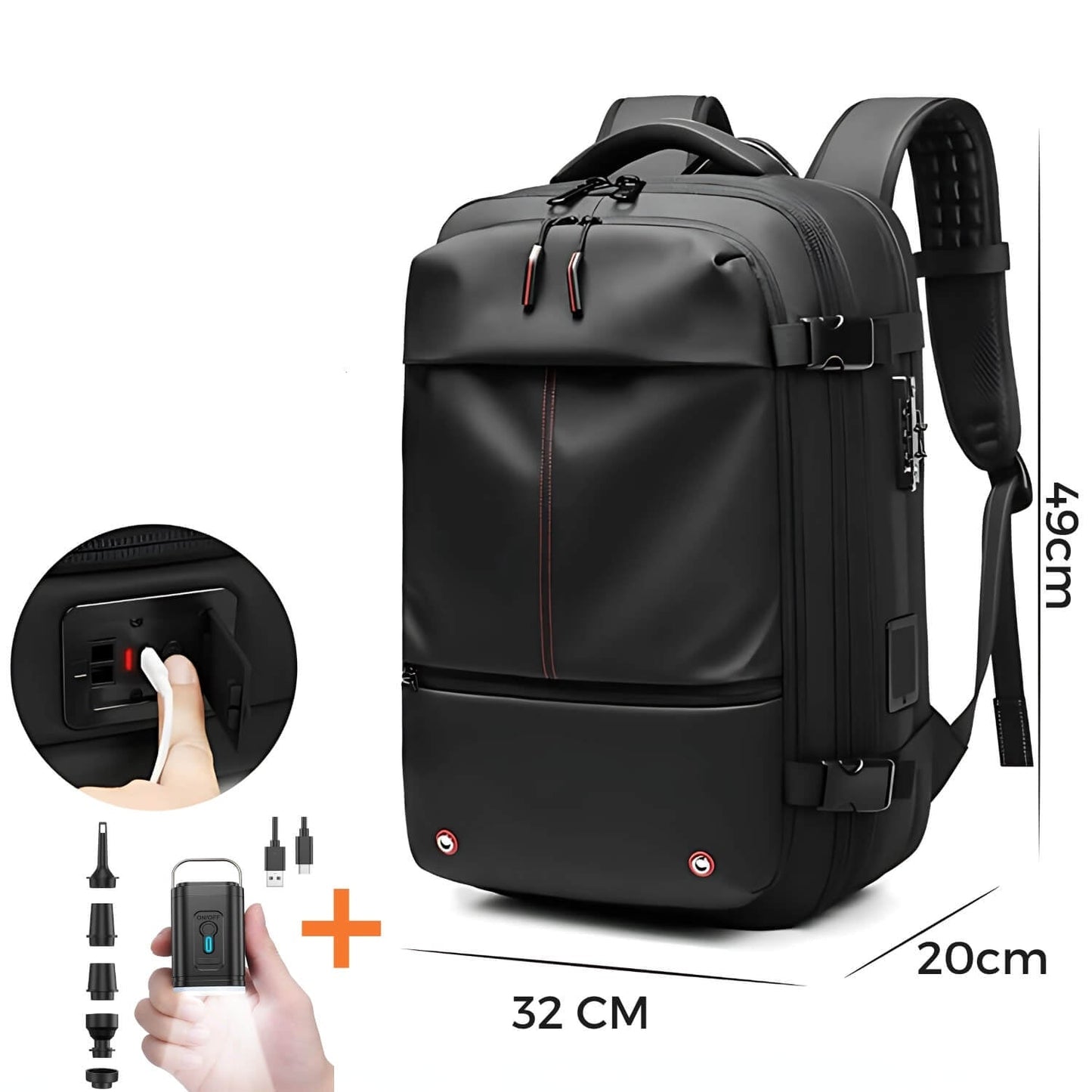 VacuPro | Vacuum travel bag, compressible and ideal for travelling