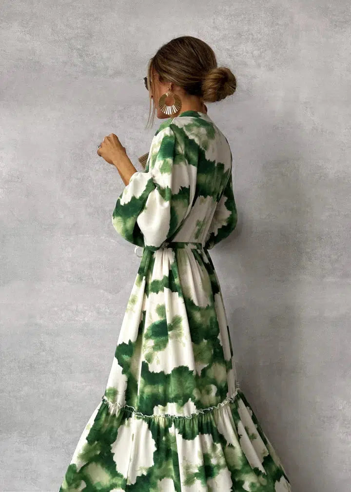 Elara | Elegant Long-Sleeve Maxi Silhouette | Women