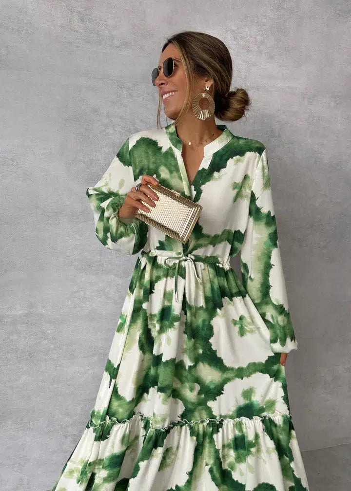Elara | Elegant Long-Sleeve Maxi Silhouette | Women