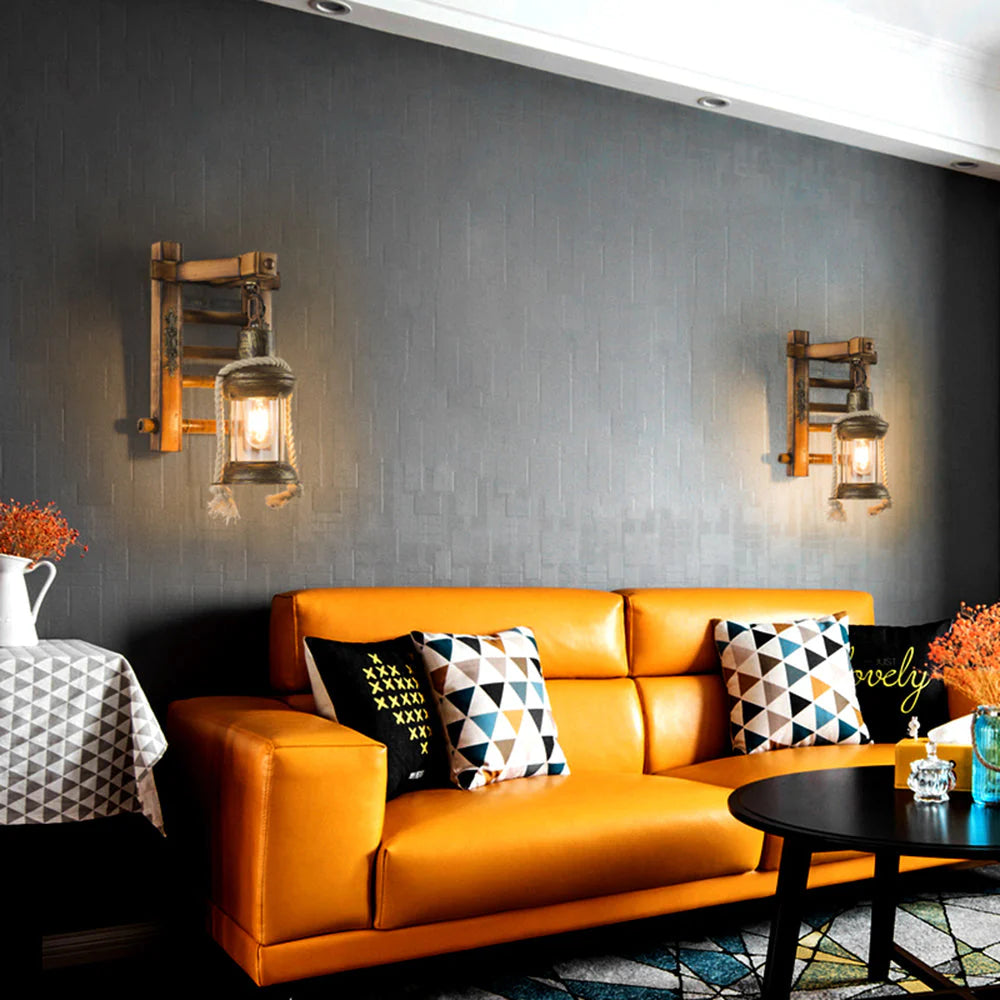 VintageKnot | Handmade Wood & Rope Lamp2