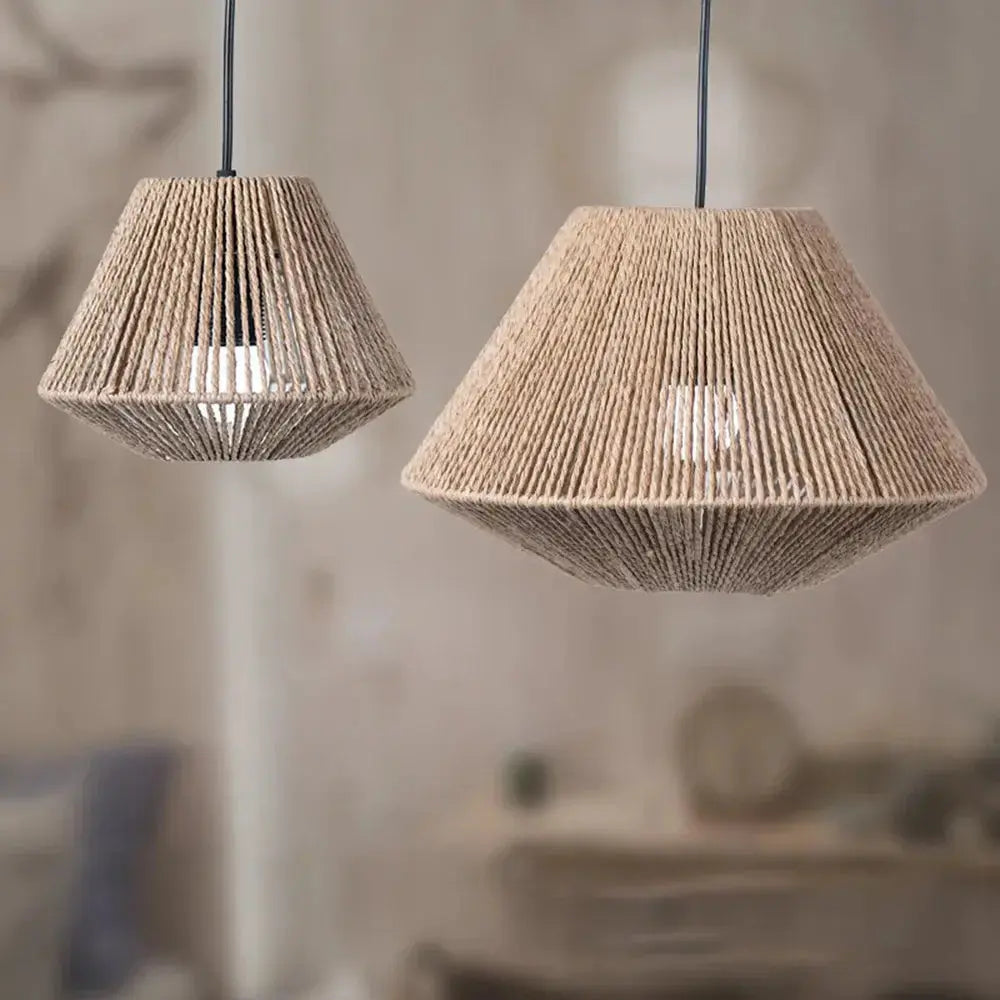 WeaveShade | Rustic Rattan Hanging Lamp1