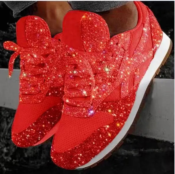 Delilah | Sparkling Everyday Sequin Trainers | Women