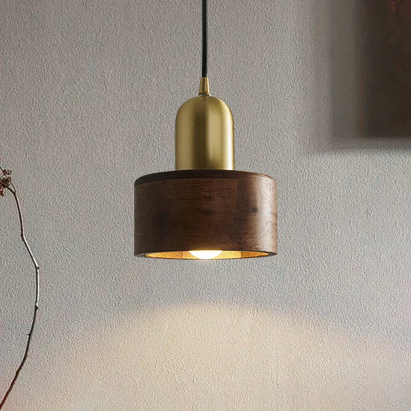 WoodenGlow | Unique Walnut Ceiling Light1