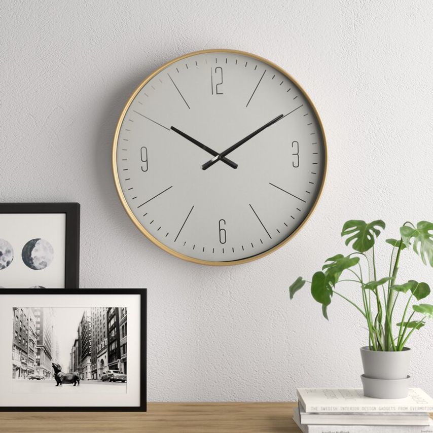 WoodenTick | Minimalist White Clock1